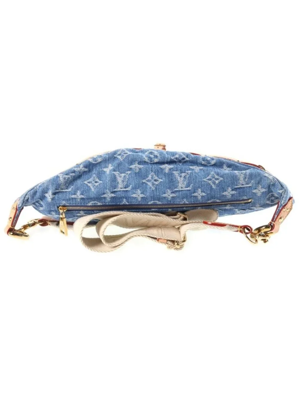 Louis Vuitton Monogram Denim LV Remix High Rise Shoulder Bag Indigo